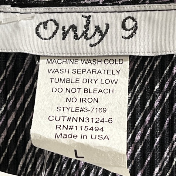 Vintage Only 9 Y2K Top Womens L Dark Purple Pleated Babydoll Tie Back Fairy 90s - Picture 4 of 7